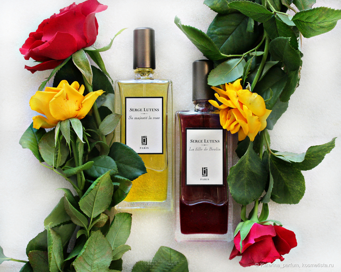 Две прекрасные розы  Serge Lutens - Sa Majeste la Rose и La Fille de Berlin
