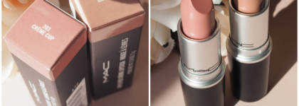 Губные обновки к осени: MAC Cremesheen Lipstick в оттенке Creme Cup и MAC Amplified Lipstick в оттенке Blankety