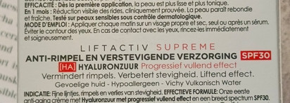 Дневной крем-уход для лица Vichy Liftactiv Supreme Anti-Wrinkle Cream SPF30