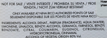 Nina Ricci Nina Le Parfum Eau De Parfum пряно-ванильный аромат яблок и лимона