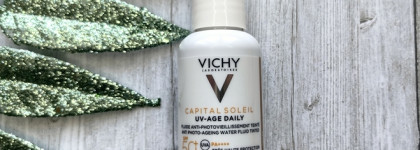 Выравнивание тона кожи с защитой от солнца: Vichy Capital Soleil UV-Age Daily Antiphoto-Ageing Water Fluid Tinted SPF 50+ UVA, UVB Pa++++