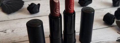 Немного готики от Essence. Стойкая кремовая помада longlasting lipstick в оттенках 05 Famous и 07 Honest