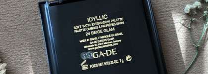 Античное серебро: палетка теней Ga-De Idyllic Soft Satin Eyeshadow palette в оттенке 24 Beige glam