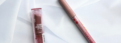 Любимое нюдовое комбо для губ: Catrice Care Colour Lip Balm- 060 и карандаш Vivienne Sabo Long Lasting Gel Lipliner-07