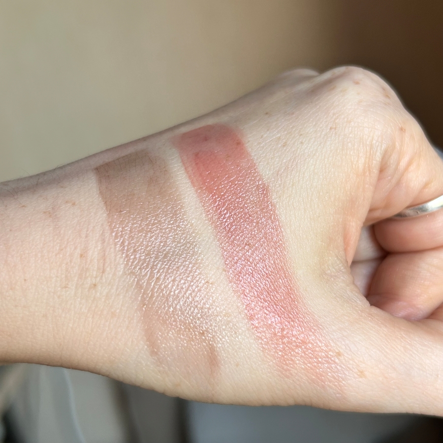 Слева Chocolate, справа Nude Pink