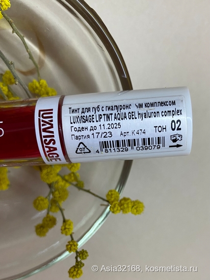 Простить все недостатки Luxvisage Lip Tint Aqua Gel Hyaluron Complex в оттенке 02
