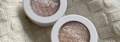 Блестящие и "влажные" Colourpop Super Shok Shadows в оттенках Frog, Ladybird (GIF)