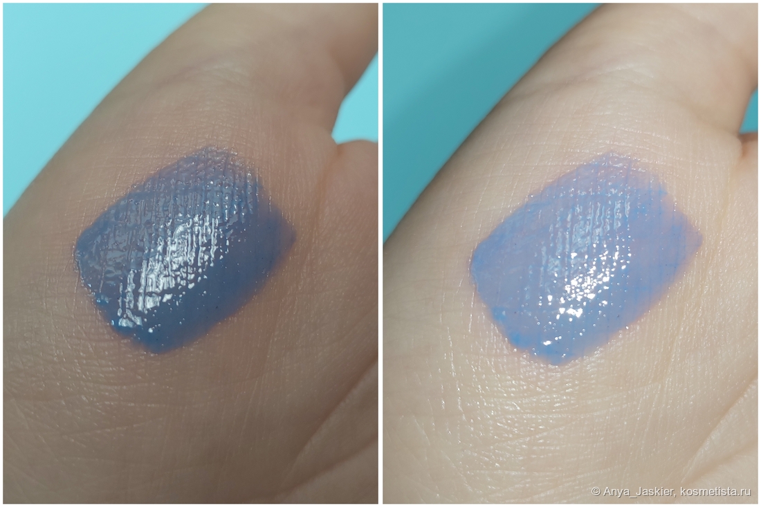 слева - дневной свет, справа - холодный искусственный