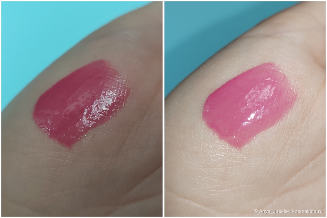 слева - дневной свет, справа - холодный искусственный