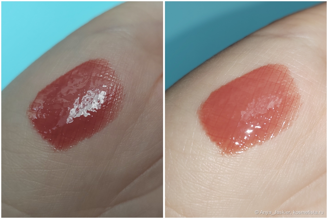 слева - дневной свет, справа - холодный искусственный