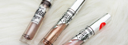 Такие разные жидкие тени Luxvisage: Metal Hype 08, Glitter Rock 303, 306