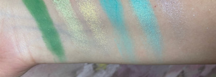 Прорыв в мире бюджетных теней - прекрасная палетка Art-Visage Exotic Universe. Краткий обзор и свотчи с макияжами