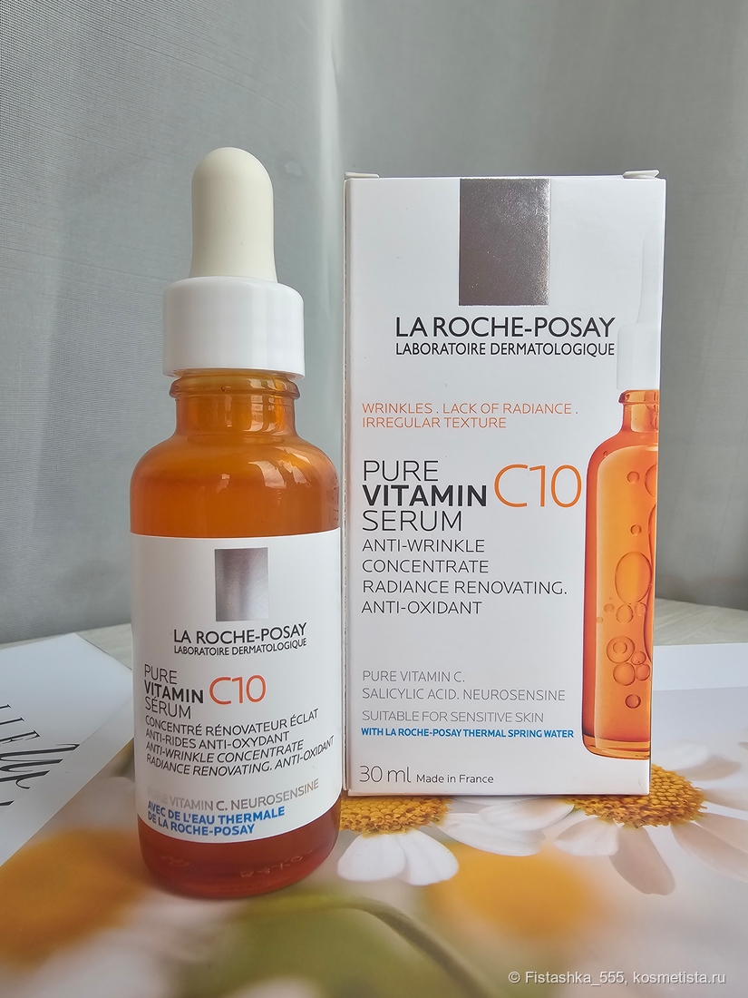 La Roche-Posay Pure Vitamin C10 Antioxidatives Huatbild Erneuerndes Anti-Falten Serum