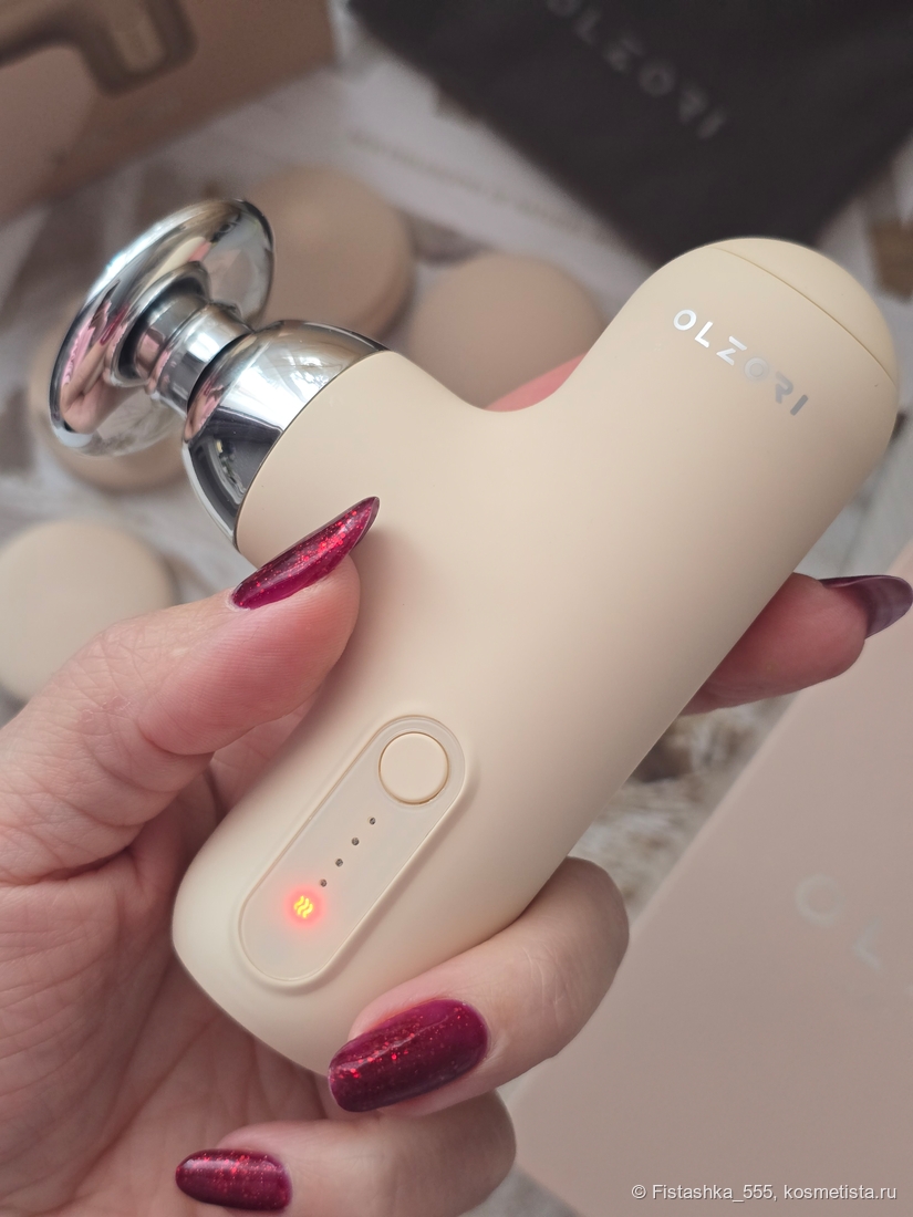 Индикация режима нагрева OLZORI X-Lift Mini