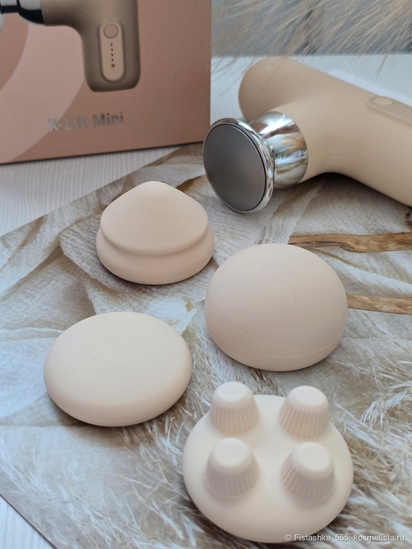 Перкуссионный массажер для лица и тела с горячим компрессом Olzori X-Lift Mini