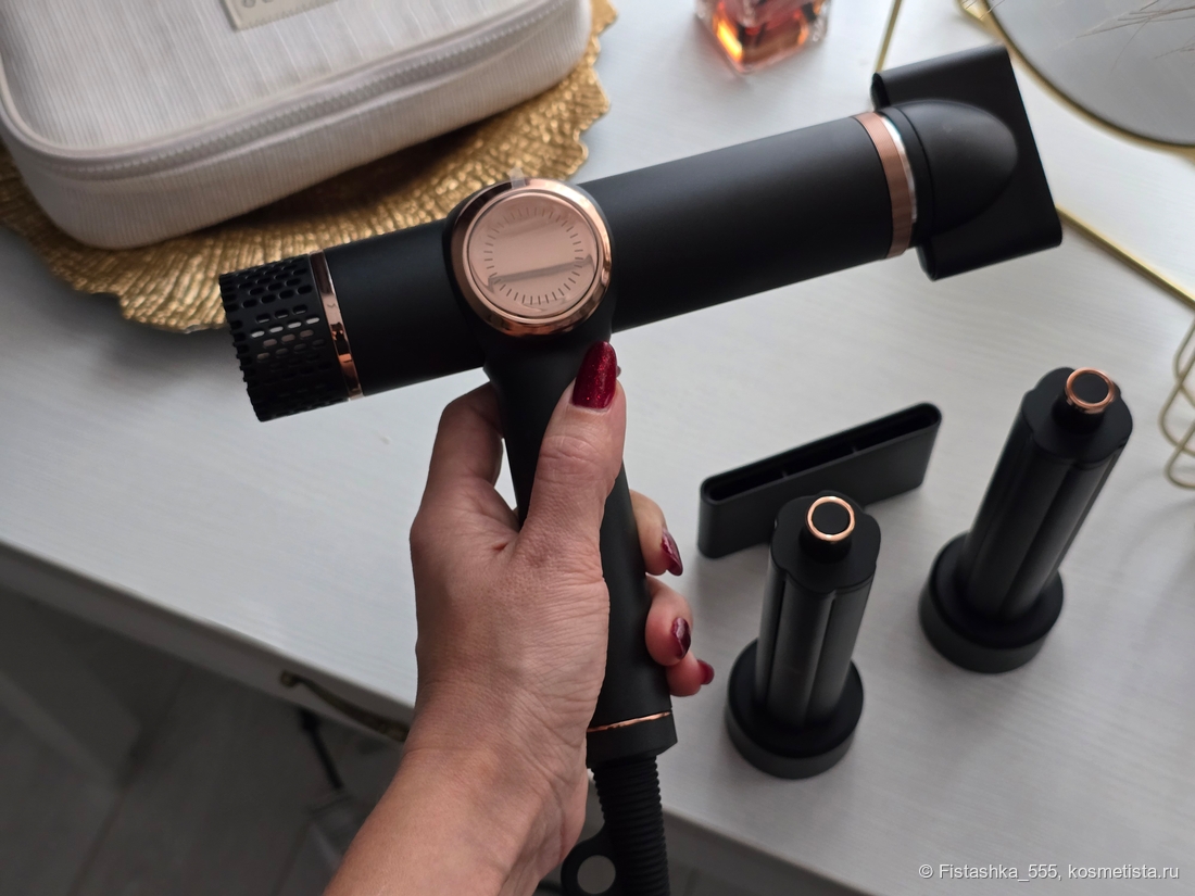 Фен стайлер Olzori X-Air Black hair dryer and styler 2 in 1