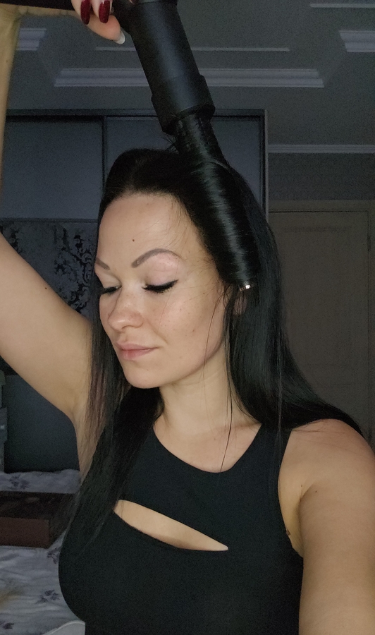 Процесс создания локонов с Olzori X-Air