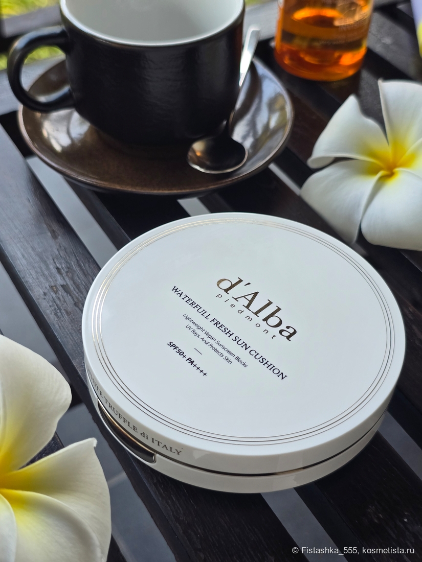Солнцезащитный кушон d'Alba Waterfull Fresh Sun Cushion SPF 50+ PA++++.