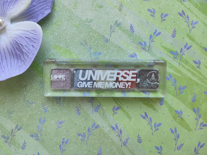 Палетка дуохромных теней Love Generation "Universe, give me money" 01 ...
