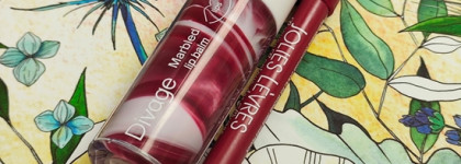 Моё новое липкомбо: Divage Блеск-бальзам для губ Marbled Lip Balm 07 и карандаш Vivienne Sabo Jolies Levres 202