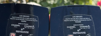 Палетки теней Chanel Les Beiges healthy glow natural в оттенках Warm и Tender