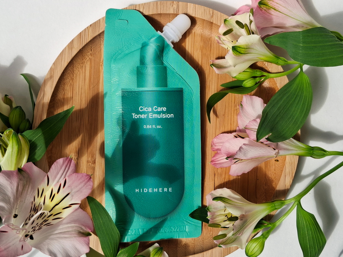 Тонер-эмульсия для лица Hidehere Cica Care Toner Emulsion. Средство с любимой центеллой