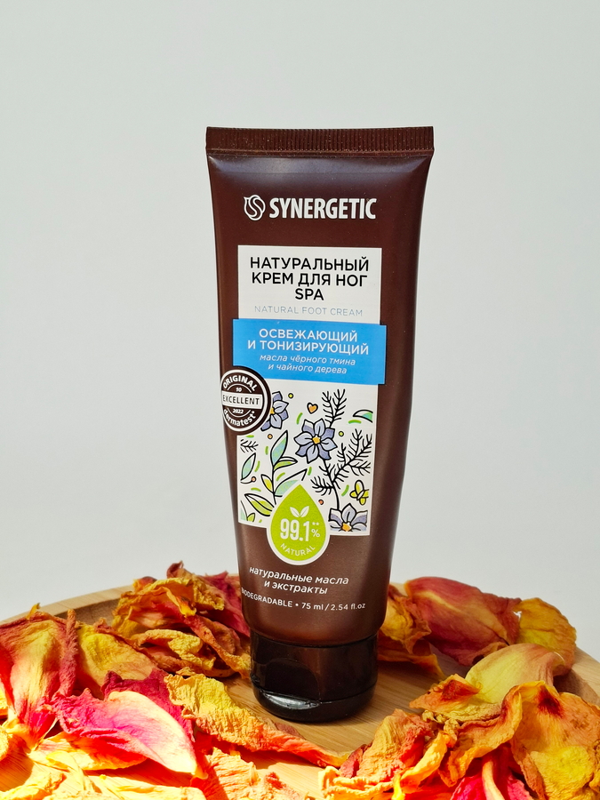 Крем для ног Synergetic Spa освежающий и тонизирующий