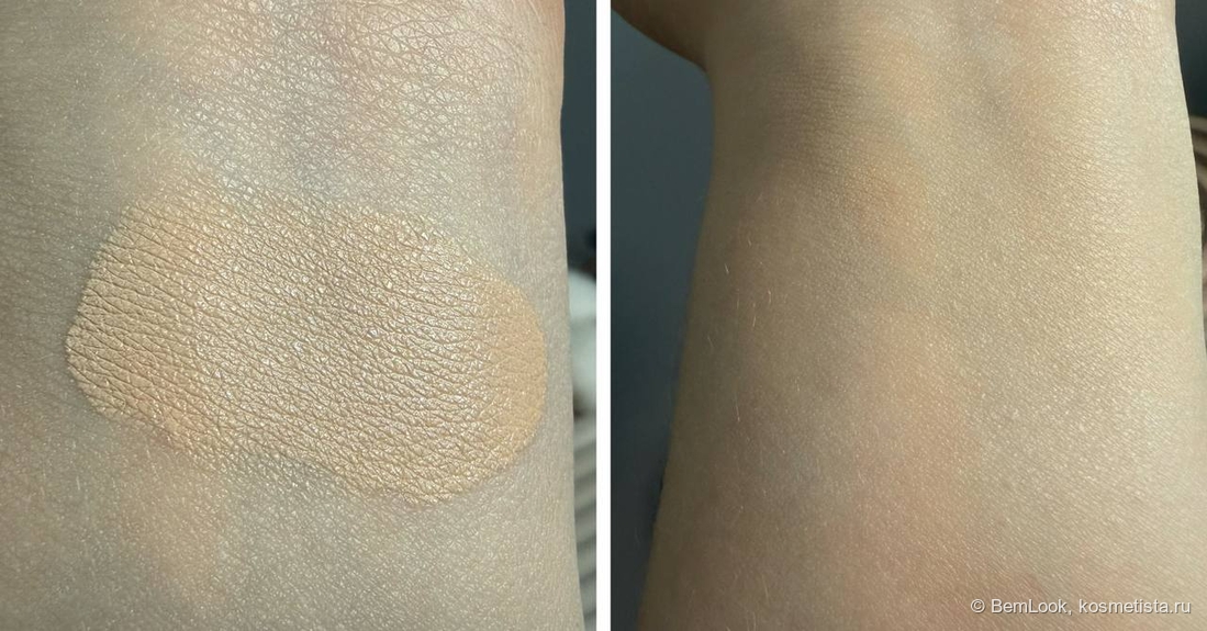 Свотчи Braye Effortless Cushion Thin Cover Spf50+ PA+++ 19 Ivory на руке