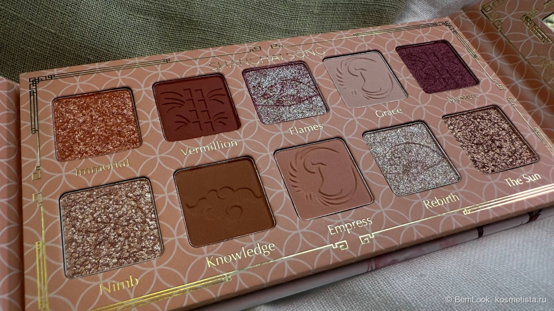 Палетка теней для век Phoenix бренда Shanghai Song