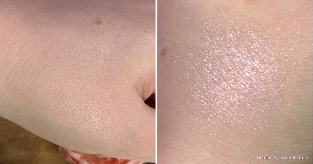 Светлый матовый и розовый сияющий оттенки