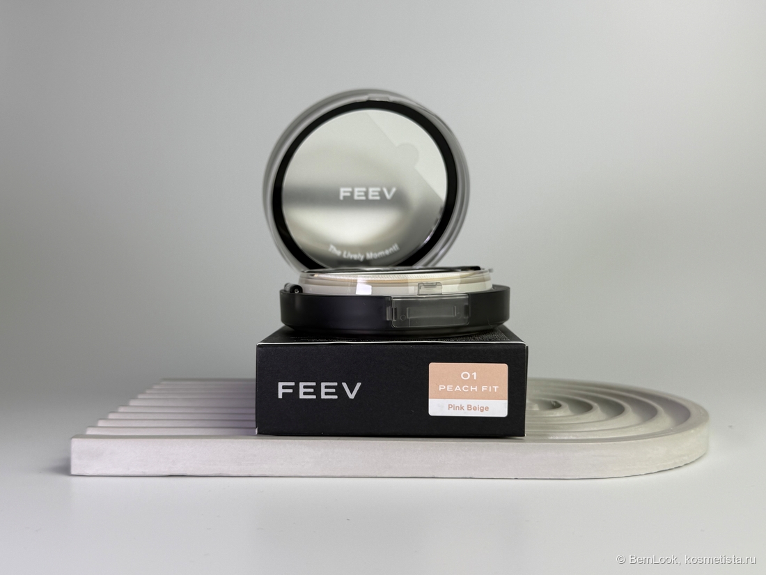 Feev Hyper-Fit Silky Cushion SPF40 PA++ в оттенке 01 Peach Fit