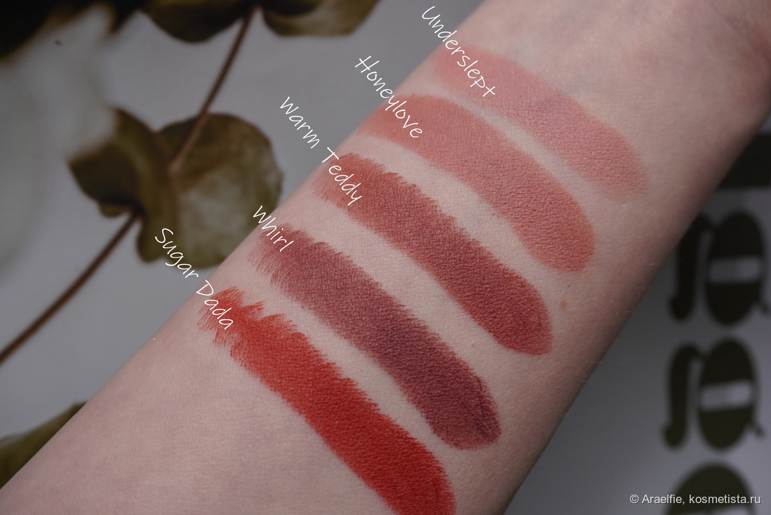 Сверху вниз Underslept, Honeylove, Warm Teddy, Whirl, Sugar Dada. Естественное освещение