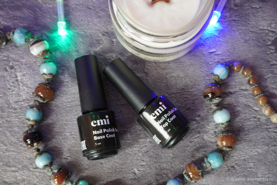EMI Nail Polish Set Base Coat + Top Coat