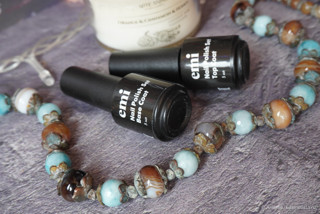 EMI Nail Polish Set Base Coat + Top Coat