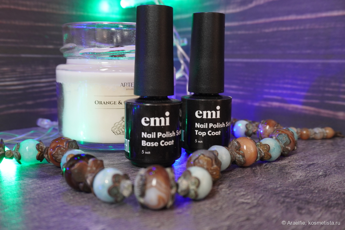 EMI Nail Polish Set Base Coat + Top Coat