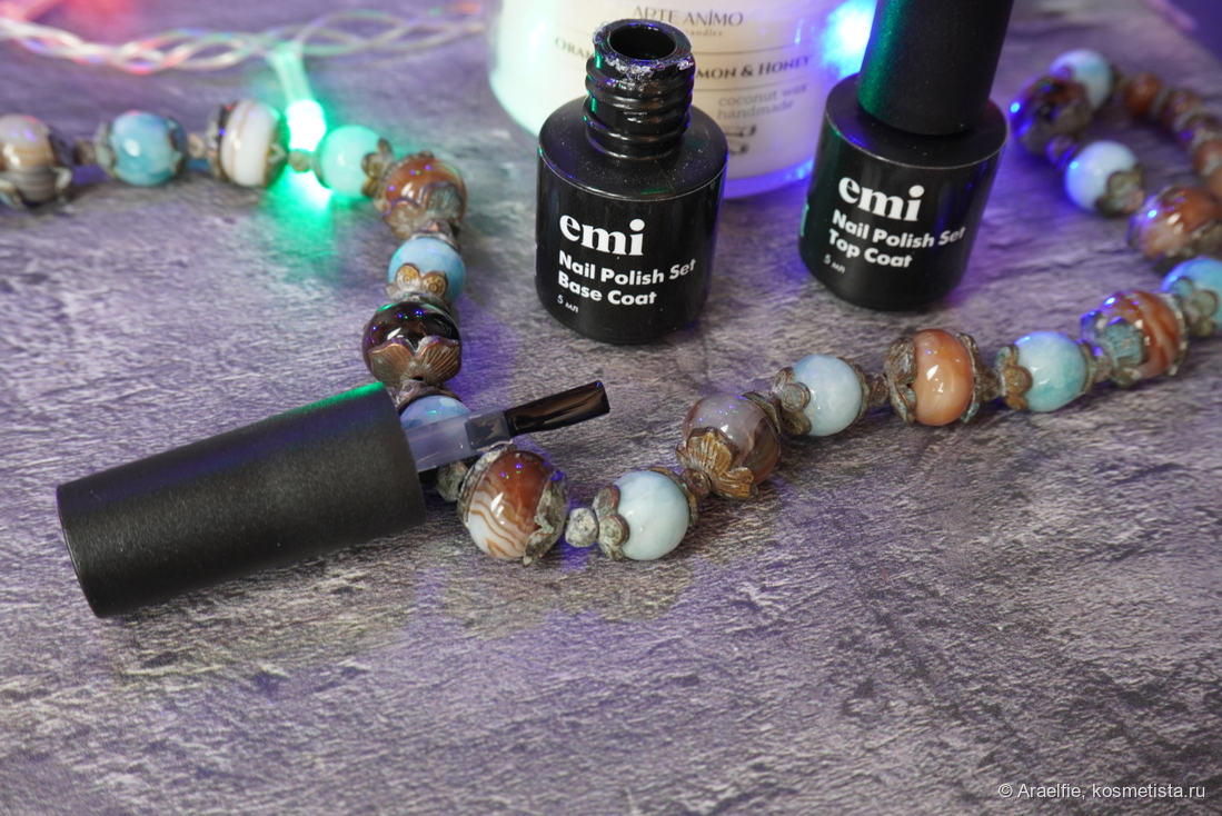 EMI Nail Polish Set Base Coat + Top Coat