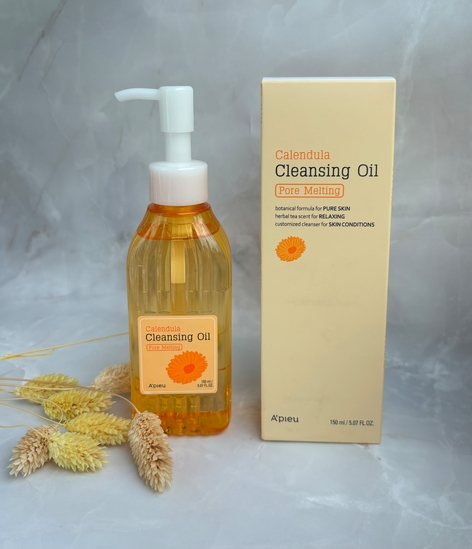 Гидрофильное масло для лица (calendula cleansing oil) A'PIEU Календула