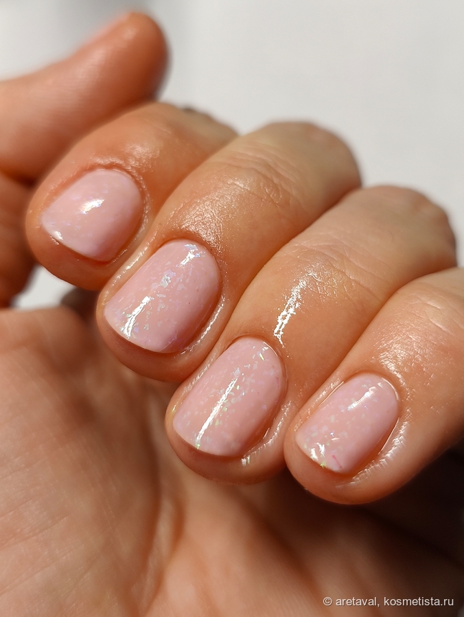 База, два слоя лака, топ. Искусственный свет