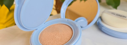 Моя декоративная база для лица от бренда The Saem. Консилер тон 05, Крем-кушон тон 01 и Минеральная пудра