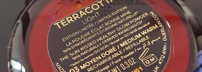 Guerlain Terracotta Light -Natural Healthy Glow Powder - Medium warm 03 - Limited Edition