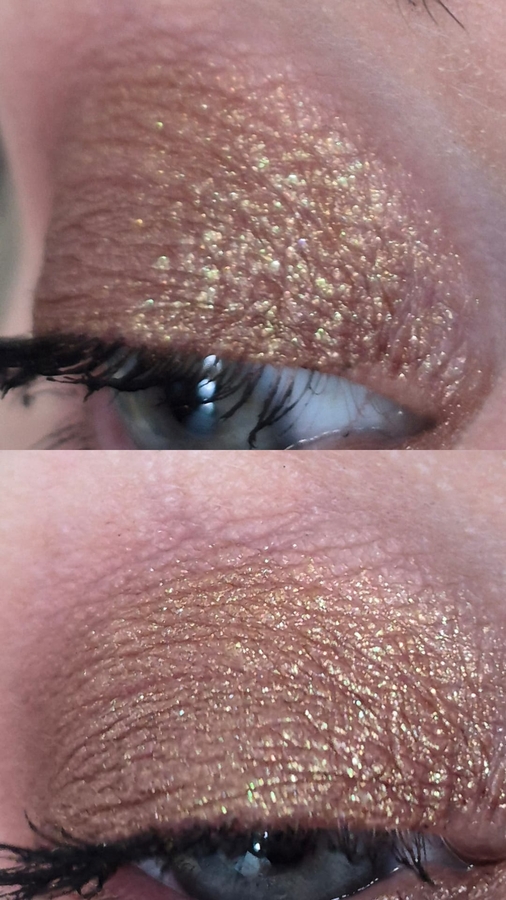 Замечу, что фото сделано часа через 3-4 после нанесения. Они не скатались без базы!