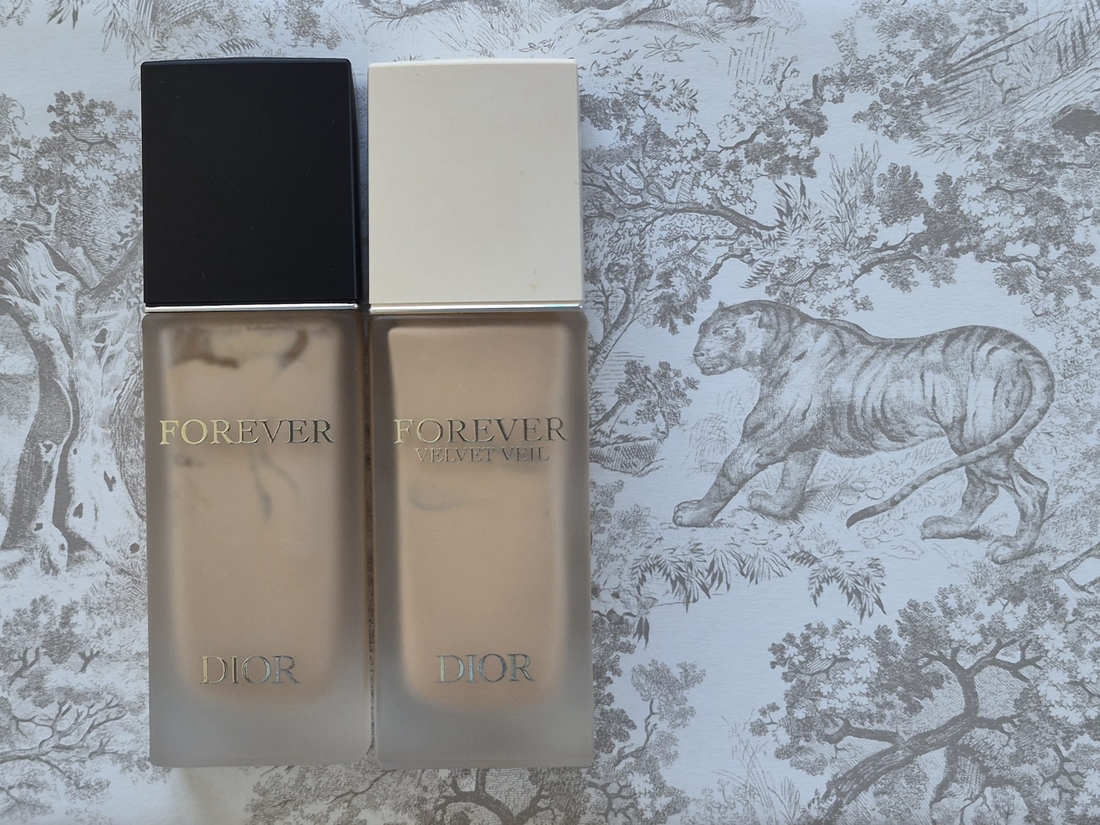 Dior Forever velvet veil 24H blurring matte primer Dior Forever matte foundation SPF 20 PA+++ оттенок 2N
