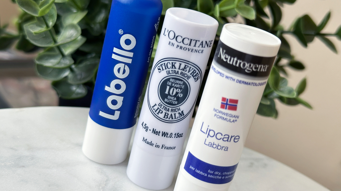 Labello Original, L’Occitane Stick Lèvres Ultra Riche Karité Lip Balm, Neutrogena LipCare