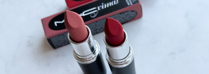 MAC Macximal Matte Lipstick в культовых оттенках Russian Red и Velvet Teddy