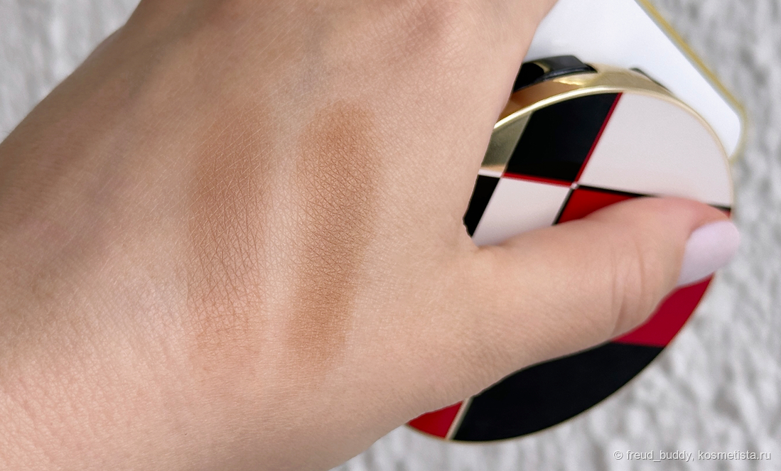 слева Tom Ford Terra, справа Shiseido Color + Glow Enhancer 09