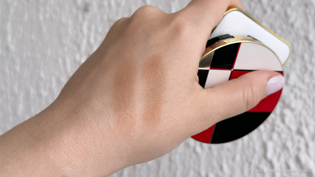 слева Tom Ford Terra, справа Shiseido Color + Glow Enhancer 09