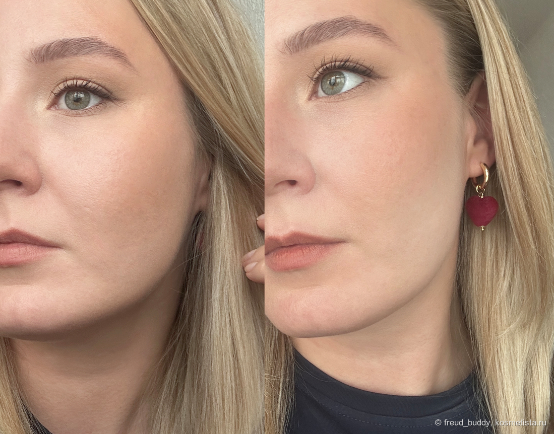 слева Tom Ford Terra, справа Shiseido Color + Glow Enhancer 09