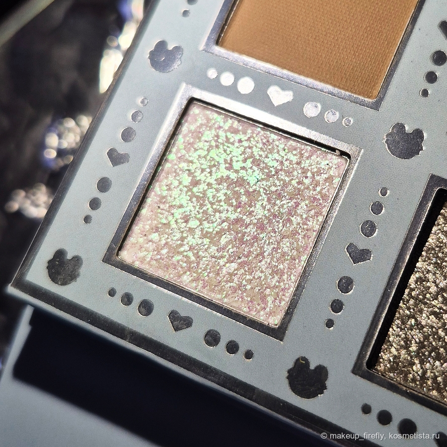 Зелено-розовый дуохром на прозрачной базе