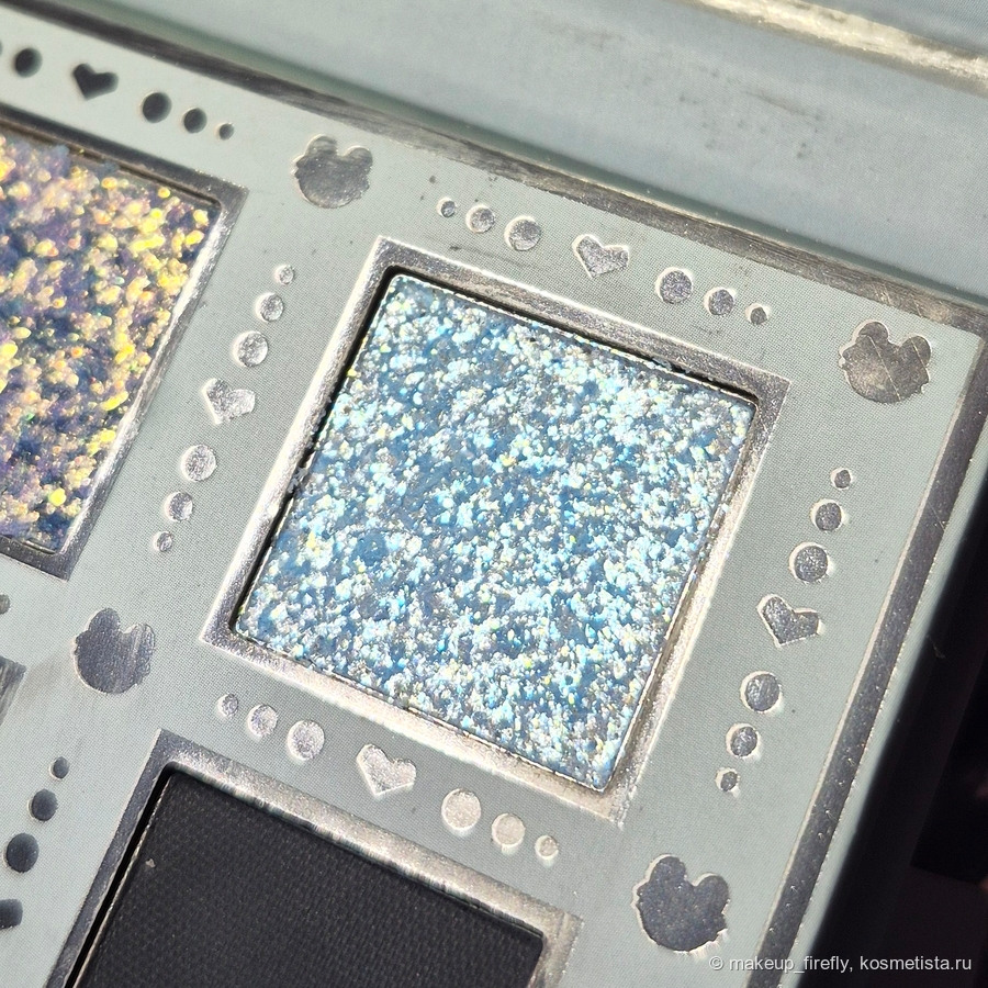 Фиолетово-голубой дуохром на прозрачной базе