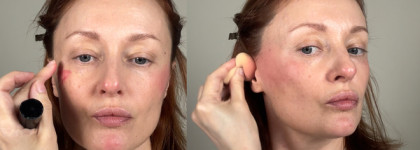 Один универсальный пигмент - три схемы румянца. Какое настроение выбрать?